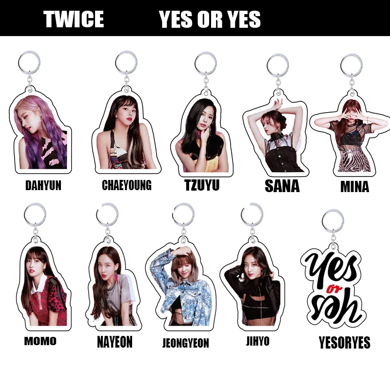Korea Twice Ring Keychain Keyrings PVC Pendant Keryring Girl Model Jewelry Toy Collection Car Bag Key Ring Fans Gift Toys
Korea Twice Ring Keychain Keyrings PVC Pendant Keryring Girl Model Jewelry Toy Collection Car Bag Key Ring Fans Gift Toys