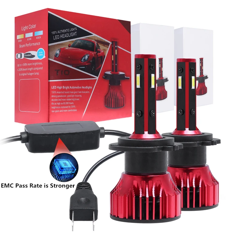 2Pcs 4 Sides H4 H7 LED H1 H11 HB4 HB3 Led CSP Super Bright Car Headlight Bulbs 12000LM 72W 9005 9006 Fog Light 6000K Auto Lamp
2Pcs 4 Sides H4 H7 LED H1 H11 HB4 HB3 Led CSP Super Bright Car Headlight Bulbs 12000LM 72W 9005 9006 Fog Light 6000K Auto Lamp