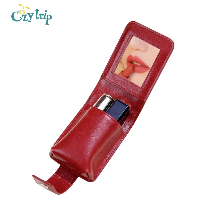 Lipstick Case with Mirror Portable Travel Lip Gloss Carrying Case Leather Makeup Pouch Pocket Chapstick Holder
Lipstick Case with Mirror Portable Travel Lip Gloss Carrying Case Leather Makeup Pouch Pocket Chapstick Holder