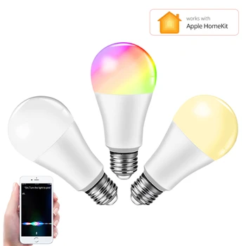 Siri Voice Control Smart Home LED Light Bulb 15W E27 RGB+W+CW WiFi Smart Lamp Works with Apple HomeKit APP Dimmable Full Color
Siri Voice Control Smart Home LED Light Bulb 15W E27 RGB+W+CW WiFi Smart Lamp Works with Apple HomeKit APP Dimmable Full Color