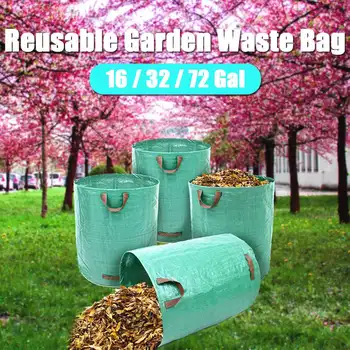 60L/120L/272L Large Capacity Heavy Duty Garden Waste Bag Durable Reusable Waterproof PP Yard Leaf Weeds Grass Container Storage
60L/120L/272L Large Capacity Heavy Duty Garden Waste Bag Durable Reusable Waterproof PP Yard Leaf Weeds Grass Container Storage