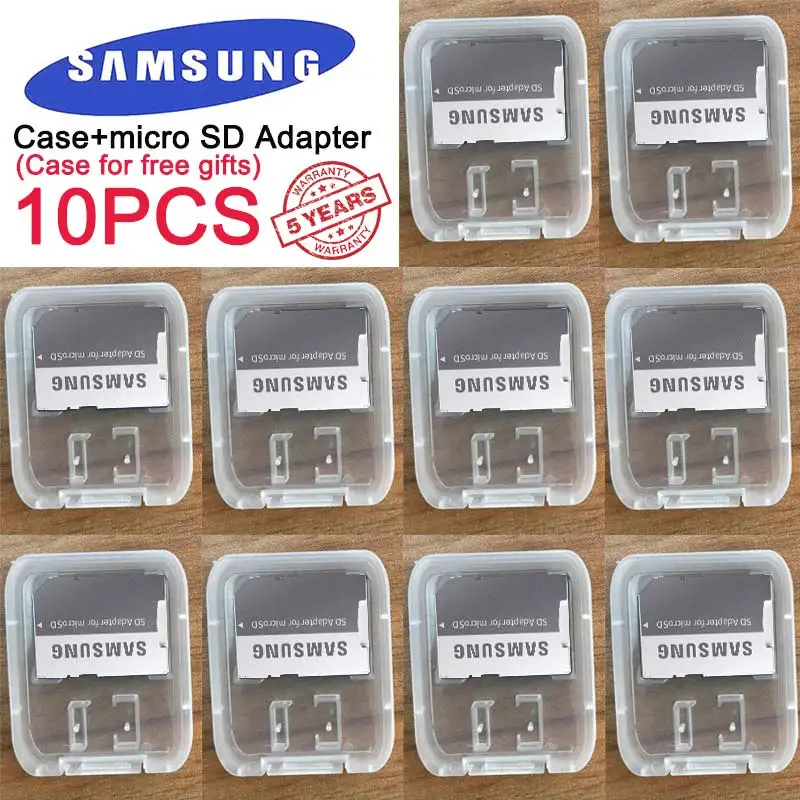 10 шт./лот оригинальный адаптер для карт памяти Samsung microSD/SDHC/SDXC кардридер белый цвет