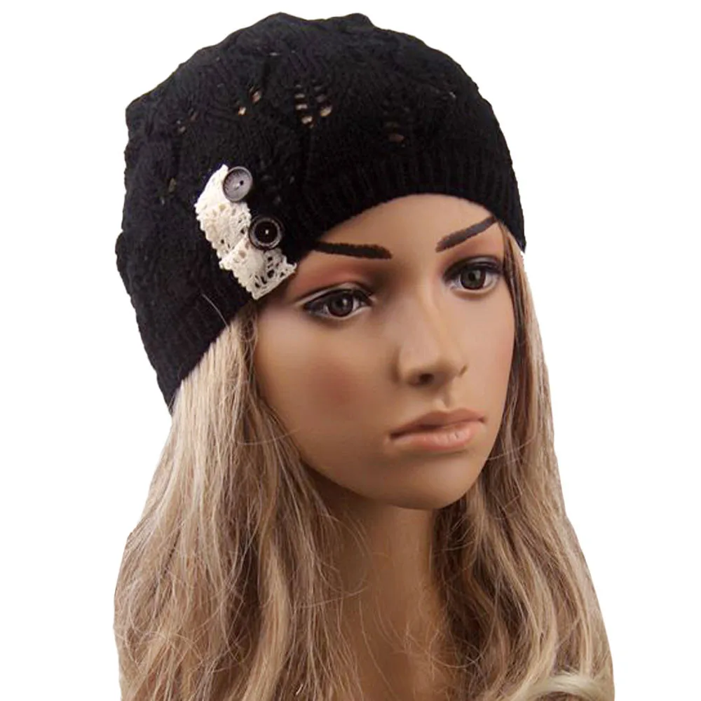 Beanie Cap Women Leaves Hollow Out Lace Button Knitting Hat Winter Warm Thin Slouchy Beanies Knitted Cap Skullies Czapka Zimowa
Beanie Cap Women Leaves Hollow Out Lace Button Knitting Hat Winter Warm Thin Slouchy Beanies Knitted Cap Skullies Czapka Zimowa