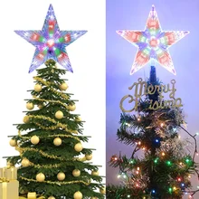 Indoor Christmas Tree Top RGB Star Light 31LED LED Pentagram Starlight 8 Flashing Modes Battery Xmas Tree Topper Decoration Lamp 
Indoor Christmas Tree Top RGB Star Light 31LED LED Pentagram Starlight 8 Flashing Modes Battery Xmas Tree Topper Decoration Lamp