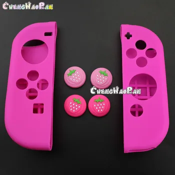 1Set Anti-Slip Silicone Soft Case + 4pcs Strawberry grip For Nintend Switch Joy-Con Protective Cover Skin Controller Accessory
1Set Anti-Slip Silicone Soft Case + 4pcs Strawberry grip For Nintend Switch Joy-Con Protective Cover Skin Controller Accessory