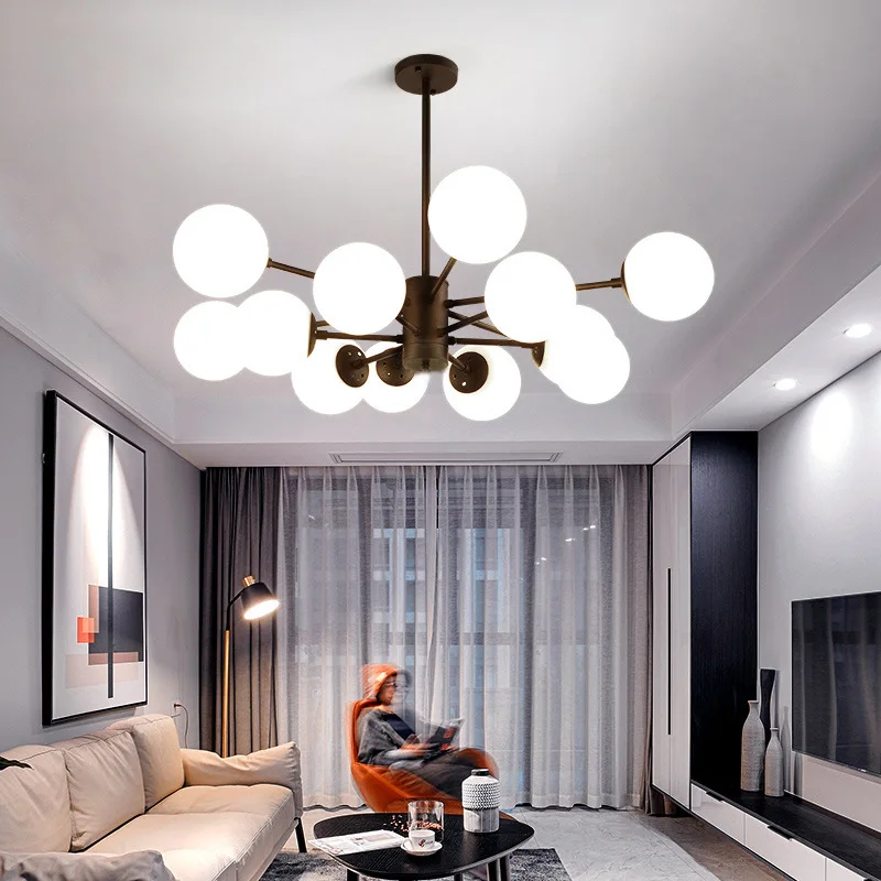 LED Nordic Personalized Magic Bean Glass Chandelier Creative Living Room Dining Room Lamp Designer Lamp
LED Nordic Personalized Magic Bean Glass Chandelier Creative Living Room Dining Room Lamp Designer Lamp