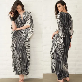 Beach Dress Pareo Summer Sexy Cover Up Swimwear Womens Tunic New Occident Drying Polyester Black Printed Loose Garment Smock
Beach Dress Pareo Summer Sexy Cover Up Swimwear Womens Tunic New Occident Drying Polyester Black Printed Loose Garment Smock