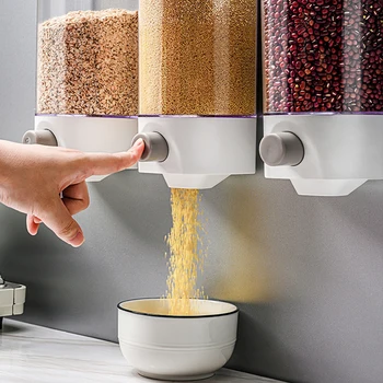 1000/1500ml Wall-Mounted Storage Tank Multi-Function Kitchen Sealed Multi-Grain Tank Cereal Storage Box Kitchen Storage
1000/1500ml Wall-Mounted Storage Tank Multi-Function Kitchen Sealed Multi-Grain Tank Cereal Storage Box Kitchen Storage