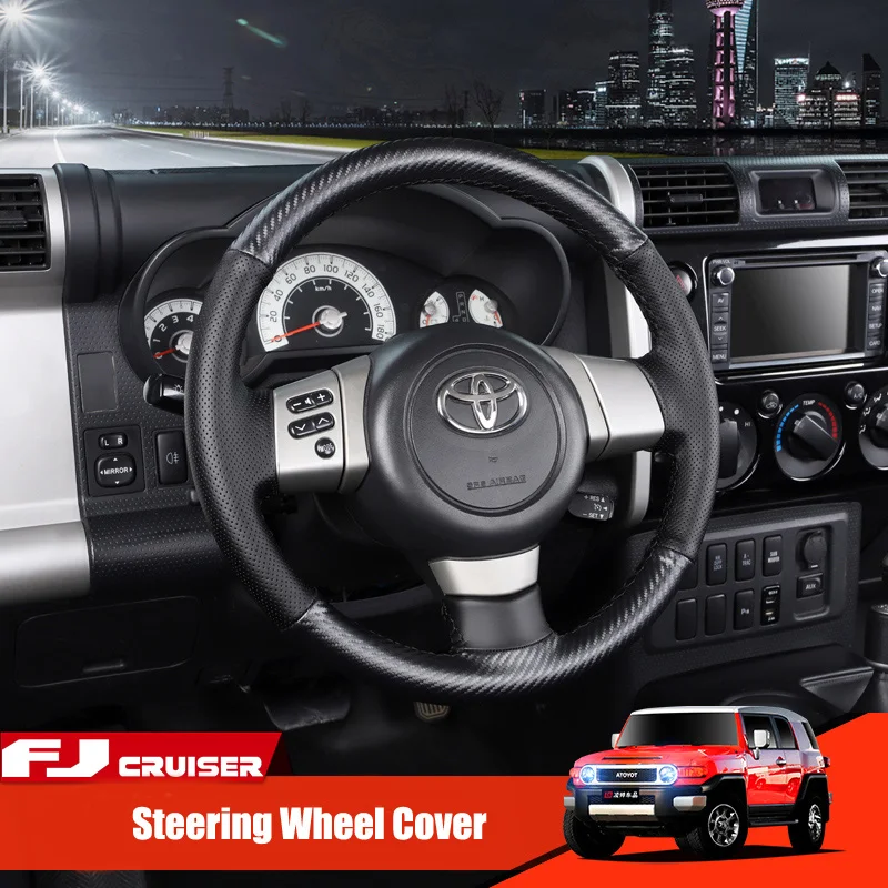 3D Carbon Fiber&Hole Leather Steering Wheel Hand Sewing Wrap Cover Fit For Toyota FJ Cruiser 2006-2020
3D Carbon Fiber&Hole Leather Steering Wheel Hand Sewing Wrap Cover Fit For Toyota FJ Cruiser 2006-2020