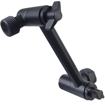 Adjustable Shower Arm Extender, 4 Inch Brass Shower Head High Rise or Lower Extension Replacement Tube, Arm Mount, Matte Black 
Adjustable Shower Arm Extender, 4 Inch Brass Shower Head High Rise or Lower Extension Replacement Tube, Arm Mount, Matte Black