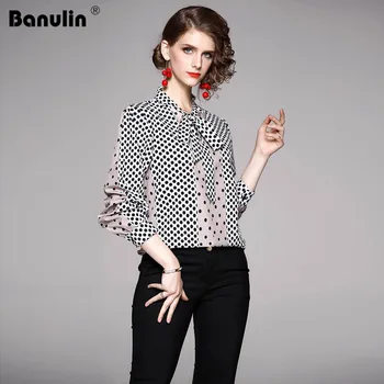 Banulin 2020 Spring Long Sleeve Shirt Women Designer Runway Tops Print Vintage Blouses Ladies Office Shirts Blusas Mujer De Moda 
Banulin 2020 Spring Long Sleeve Shirt Women Designer Runway Tops Print Vintage Blouses Ladies Office Shirts Blusas Mujer De Moda
