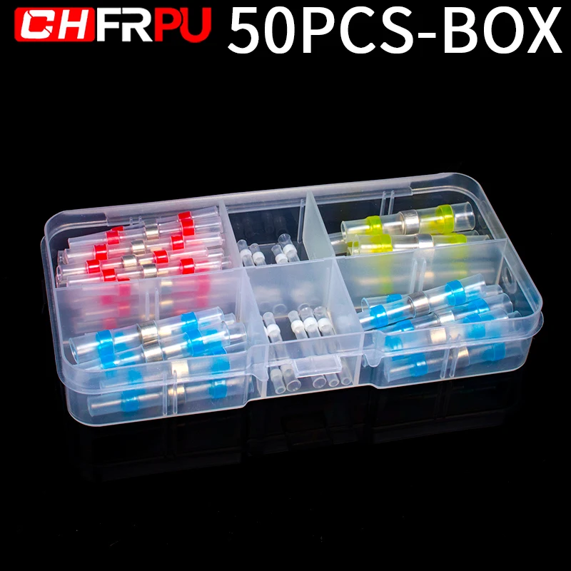 50PCS-BOX Seal Waterproof welding heat shrinkable wire connector soldering sleeve wire terminal kit marine insulation
50PCS-BOX Seal Waterproof welding heat shrinkable wire connector soldering sleeve wire terminal kit marine insulation