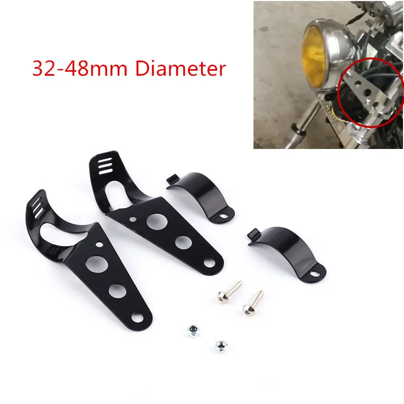 28mm-48mm Universal Motorcycle Headlight Mounting Bracket Fork Ears Adjuster Mount Clamp Chopper Holder For Bobber Cafe Racer
28mm-48mm Universal Motorcycle Headlight Mounting Bracket Fork Ears Adjuster Mount Clamp Chopper Holder For Bobber Cafe Racer