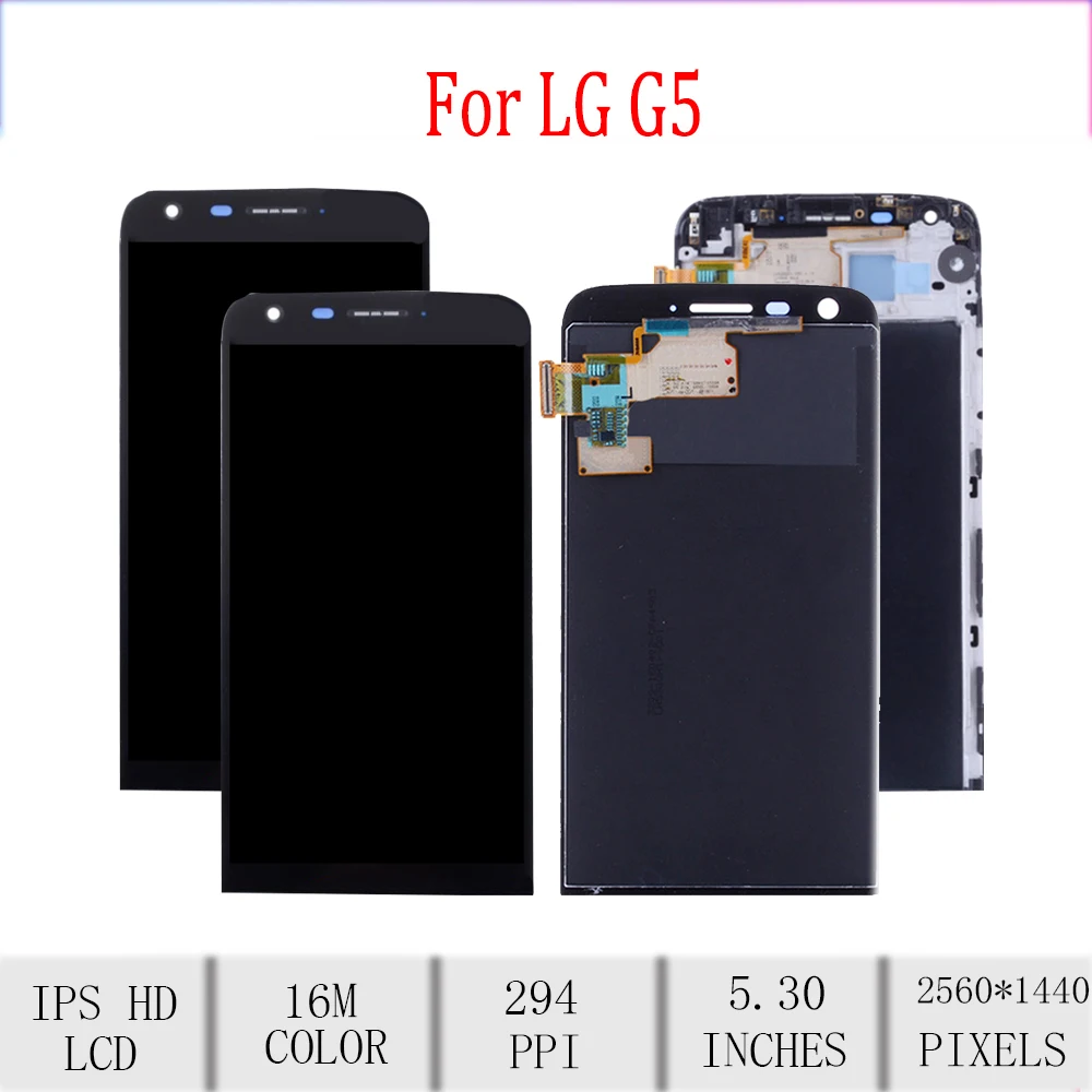 Original For LG G5 LCD Display Touch Screen Digitizer Assembly For LG G5 Display with Frame Replacement H850 H840 H860 H830 F700
Original For LG G5 LCD Display Touch Screen Digitizer Assembly For LG G5 Display with Frame Replacement H850 H840 H860 H830 F700