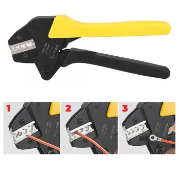 Terminal Crimping Ratchet Crimping Pliers 0.5~10mm AWG20-7 Plug Spring Pin Terminal Self-Adjusting Crimper multitool knife
Terminal Crimping Ratchet Crimping Pliers 0.5~10mm AWG20-7 Plug Spring Pin Terminal Self-Adjusting Crimper multitool knife