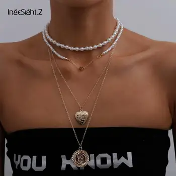 IngeSight.Z 3Pcs/Set Multi Layered Imitation Pearl Choker Necklace Open Locket Love Heart Carved Coin Pendant Necklaces Jewelry
IngeSight.Z 3Pcs/Set Multi Layered Imitation Pearl Choker Necklace Open Locket Love Heart Carved Coin Pendant Necklaces Jewelry
