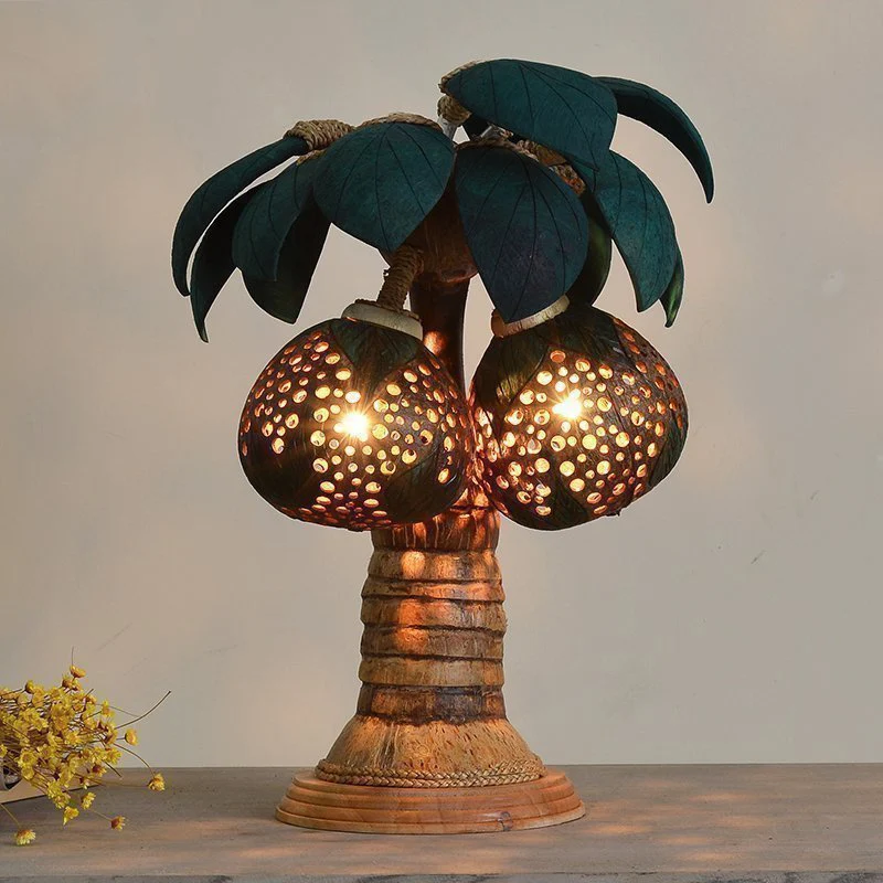 Coconut Tree Full Of Fruit Table Lamp For Home Bedroom Living Room Decoration Bedside Wood E12 Base Lamp
Coconut Tree Full Of Fruit Table Lamp For Home Bedroom Living Room Decoration Bedside Wood E12 Base Lamp