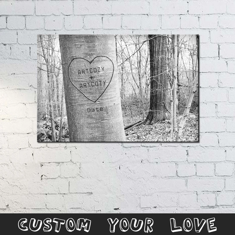 Artcozy Custom Print Love Lover's name and date Canvas Oil Painting Spray Printing
Artcozy Custom Print Love Lover's name and date Canvas Oil Painting Spray Printing