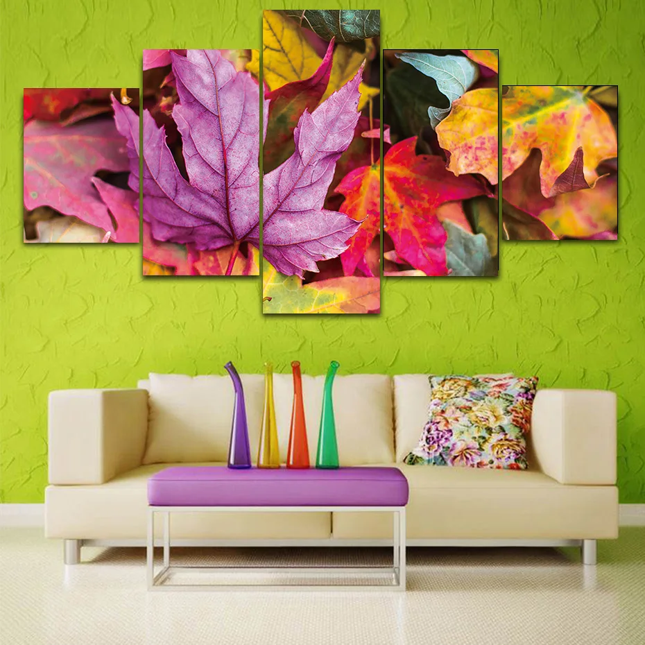 5 Piece Wall Art Colorful Maple Leaf Canvas Painting Modern Modular Prints Posters For Living Room Decorative Pictures For Home
5 Piece Wall Art Colorful Maple Leaf Canvas Painting Modern Modular Prints Posters For Living Room Decorative Pictures For Home