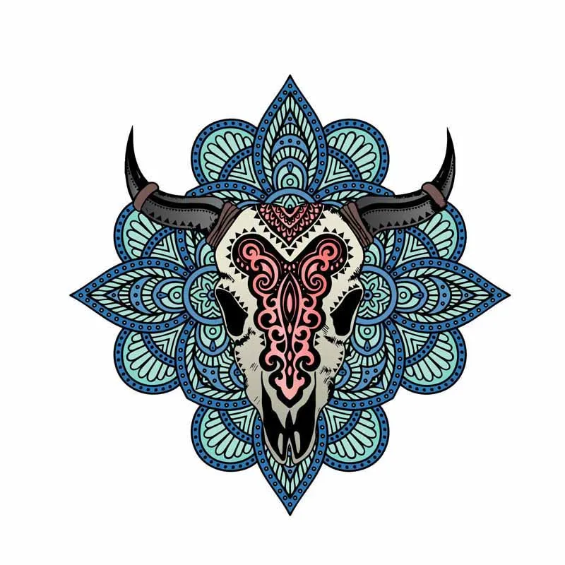 DAWASARU Creative Funny Mandela Cow Skull Custom Waterproof Sunscreen Car Sticker Motorcycle PVC Reflective Decal 15CM*15CM
DAWASARU Creative Funny Mandela Cow Skull Custom Waterproof Sunscreen Car Sticker Motorcycle PVC Reflective Decal 15CM*15CM