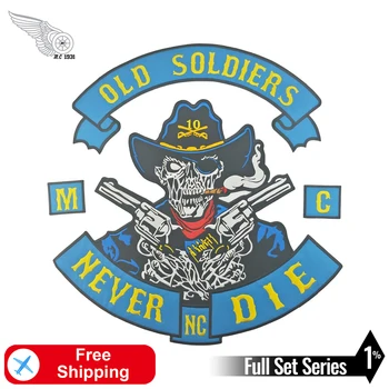 Old Soldiers Never Die Embroidery Patches Full Set Iron on Patch for Clothes MC Motorcycle Club Applique Rider Biker Decoration
Old Soldiers Never Die Embroidery Patches Full Set Iron on Patch for Clothes MC Motorcycle Club Applique Rider Biker Decoration