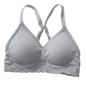MISSKY Women Sport Bra Seamless Cross Beauty Back with Bra Pad Leak-proof Sleeping Underwear For Female Solid Color 
MISSKY Women Sport Bra Seamless Cross Beauty Back with Bra Pad Leak-proof Sleeping Underwear For Female Solid Color