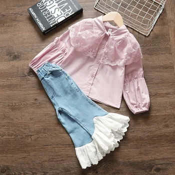 2019 Baby Girl Set Spring Korean Two-Piece Girls' Long Sleeve Shirt, Western Style Jeans Children's Shirt
2019 Baby Girl Set Spring Korean Two-Piece Girls' Long Sleeve Shirt, Western Style Jeans Children's Shirt