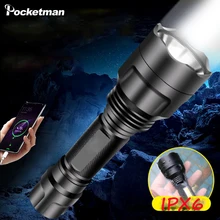 

New Led Flashlight XML T6 XML L2 Q5 Waterproof 18650 battery touch camping bicycle flash light for Fishing