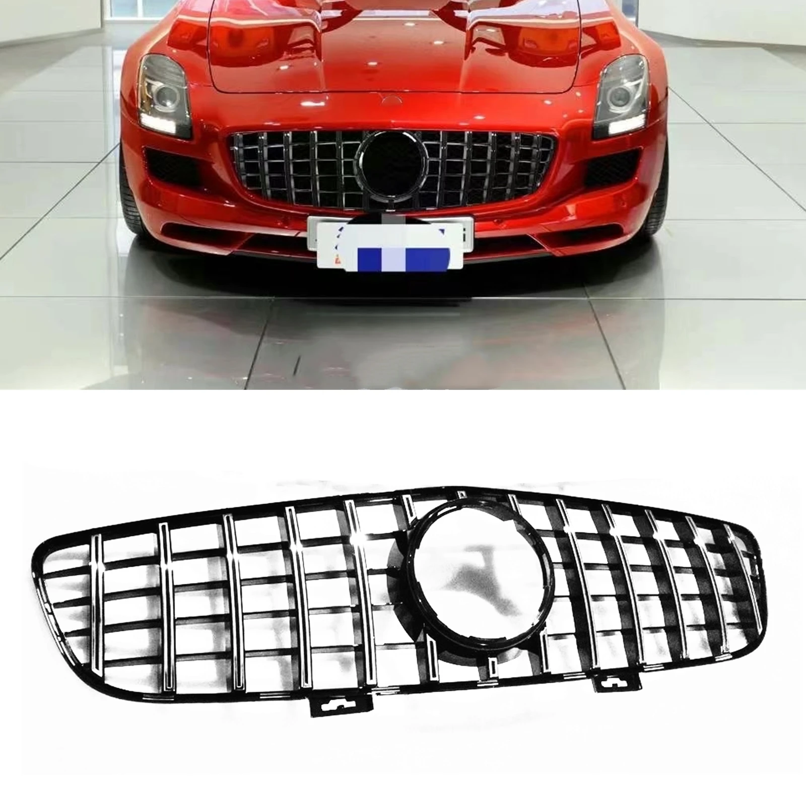 For Mercedes-Benz C197 SLS AMG 2010 2011 2012 2013 2014 2015 GT R Front Grille Grill Silver/Black Upper Bumper Hood Mesh Grid
For Mercedes-Benz C197 SLS AMG 2010 2011 2012 2013 2014 2015 GT R Front Grille Grill Silver/Black Upper Bumper Hood Mesh Grid
