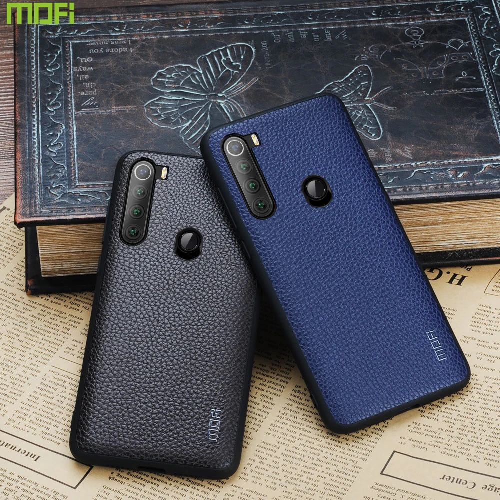 

Redmi Note 8T Case Mofi For Xiaomi Redmi Note 8T Case Leather Back Cover Grain Business Litchi Grain Lichee Pattern Litchi Stria