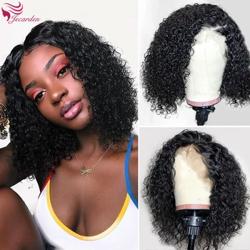 New Arrival Malaysian Jerry Curly Front Wig Curly Closure Wig For Black Women Short Bob Closre wig
New Arrival Malaysian Jerry Curly Front Wig Curly Closure Wig For Black Women Short Bob Closre wig