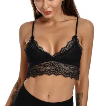 Women Bra Sexy Lace Bra Sling Sexy Underwear Bra Vest Thin Section Solid Color Lace Jacquard Deep V Temptation Bra
Women Bra Sexy Lace Bra Sling Sexy Underwear Bra Vest Thin Section Solid Color Lace Jacquard Deep V Temptation Bra