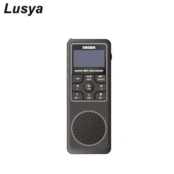 

Mini FM Radio Digital Tuning Full Band FM/MW/SW 4G Memory MP3 Recording New Radio Portable T1583