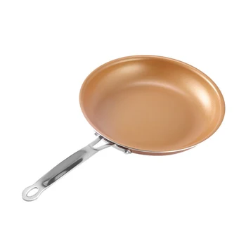 New Kitchen Cooking Tools Non-stick Round Copper Frying Pan with Ceramic Coating and Induction Oven Skillets Brass Cooking Pot
New Kitchen Cooking Tools Non-stick Round Copper Frying Pan with Ceramic Coating and Induction Oven Skillets Brass Cooking Pot