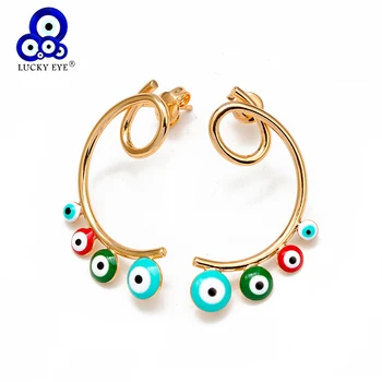 Lucky Eye Multi Color Evil Eye Drop Earrings Dropping Oil Gold Color Dangle Earrings Gifts for Women Girls Fashion Jewelry BD50
Lucky Eye Multi Color Evil Eye Drop Earrings Dropping Oil Gold Color Dangle Earrings Gifts for Women Girls Fashion Jewelry BD50