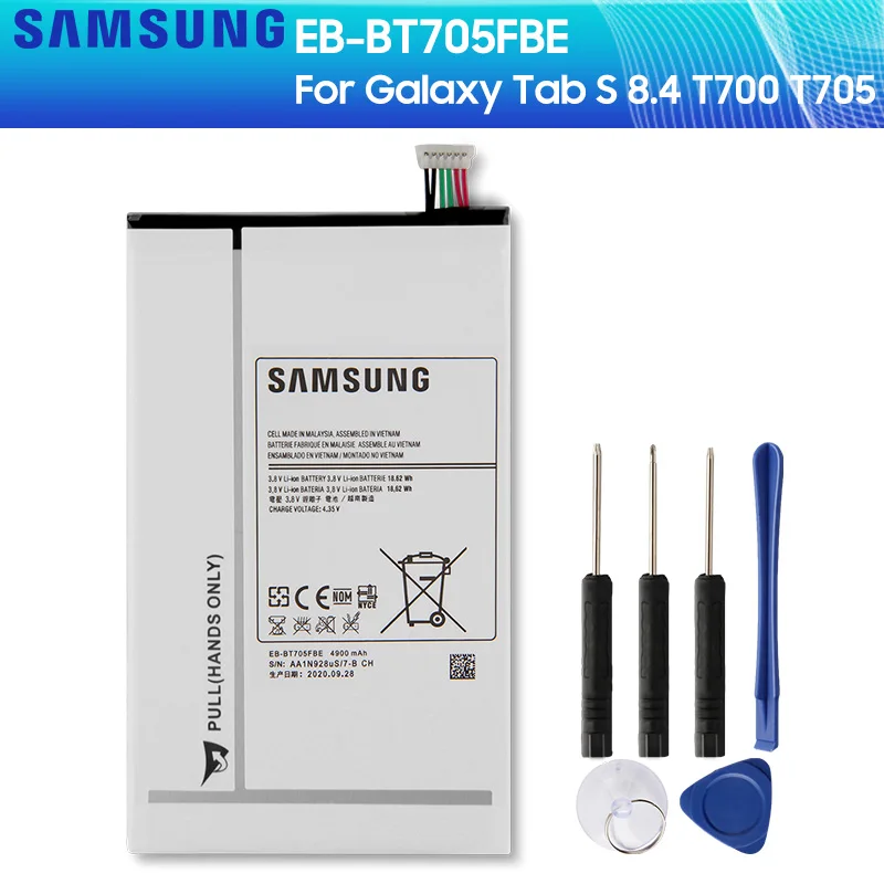 Оригинальная запасная аккумуляторная батарея для SAMSUNG GALAXY Tab S 8 4 T700 T705