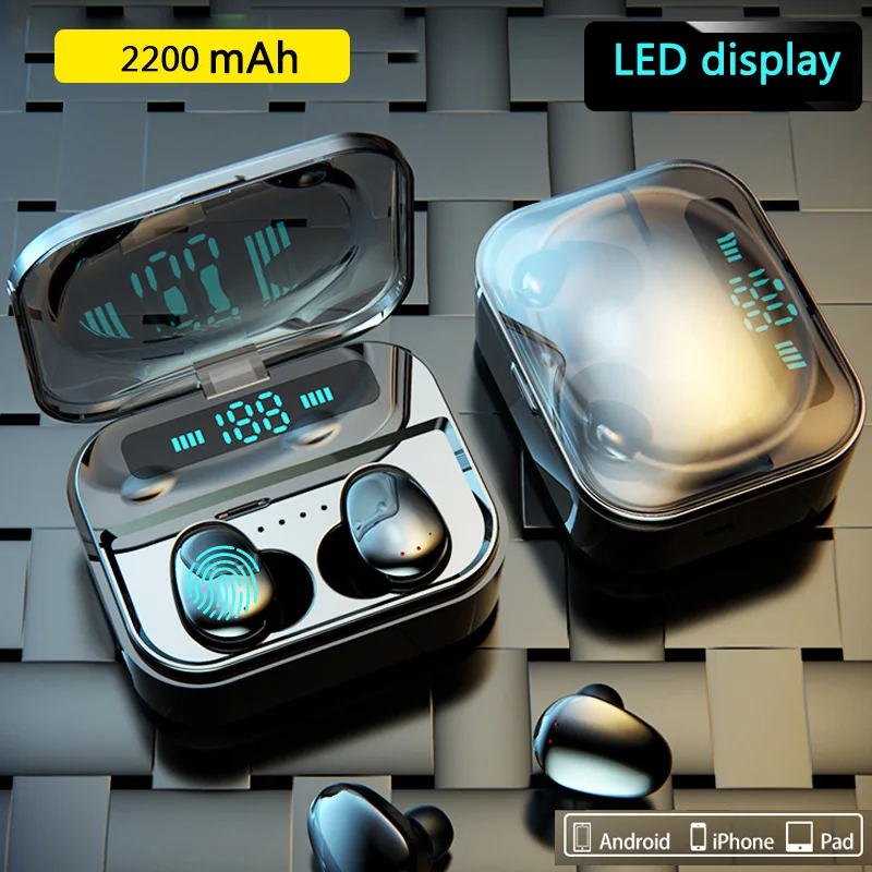 X7 Wireless Earphones TWS Bluetooth 5.0 IPX7 Waterproof with Mic 2200mAh Charging Box Display 6D Stereo HiFi Wireless Earbuds
X7 Wireless Earphones TWS Bluetooth 5.0 IPX7 Waterproof with Mic 2200mAh Charging Box Display 6D Stereo HiFi Wireless Earbuds