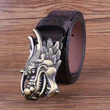 Creative Loong Head Men Belt Alloy Smooth Buckle Chinese Style Carved Pattern Man Waistband Male Fashion Dragon Casual Girdle
Creative Loong Head Men Belt Alloy Smooth Buckle Chinese Style Carved Pattern Man Waistband Male Fashion Dragon Casual Girdle