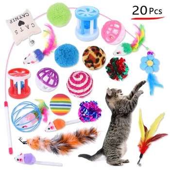 New Style Pet Toy 20 Set Cat Toy Cat Teaser Mouse Supplies Extra-value Combination
New Style Pet Toy 20 Set Cat Toy Cat Teaser Mouse Supplies Extra-value Combination