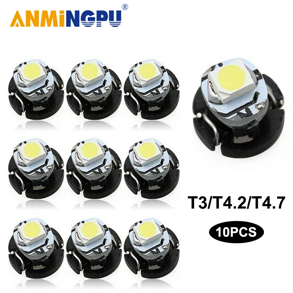 ANMINGPU 10x Signal Lamp T3 Led Canbus 2835 5050 Chips T4.2 T4.7 Led Car Dashboard instrument Light Auto Interior Side Light 12V
ANMINGPU 10x Signal Lamp T3 Led Canbus 2835 5050 Chips T4.2 T4.7 Led Car Dashboard instrument Light Auto Interior Side Light 12V