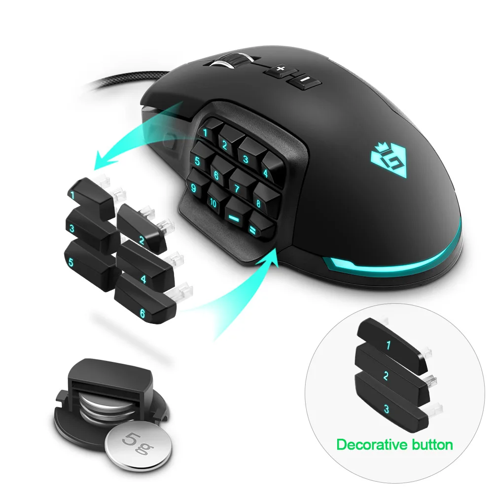 Usb rgb Gaming Mouse 24000 DPI 16-Button Laser Programming Game Computer Mouse Backlight Wholesale
Usb rgb Gaming Mouse 24000 DPI 16-Button Laser Programming Game Computer Mouse Backlight Wholesale
