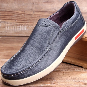 Vintage New Business Men Genuine Leather Casual Shoes Spring Autumn Men's Stitching Driving Shoes Breathable Soft Bottom Loafers
Vintage New Business Men Genuine Leather Casual Shoes Spring Autumn Men's Stitching Driving Shoes Breathable Soft Bottom Loafers