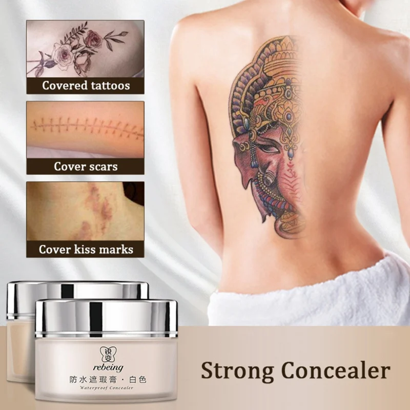 Strong Concealer Tattoo Waterproof Oil-control Cover Scars Birthmark Foundation Cream | Красота и здоровье