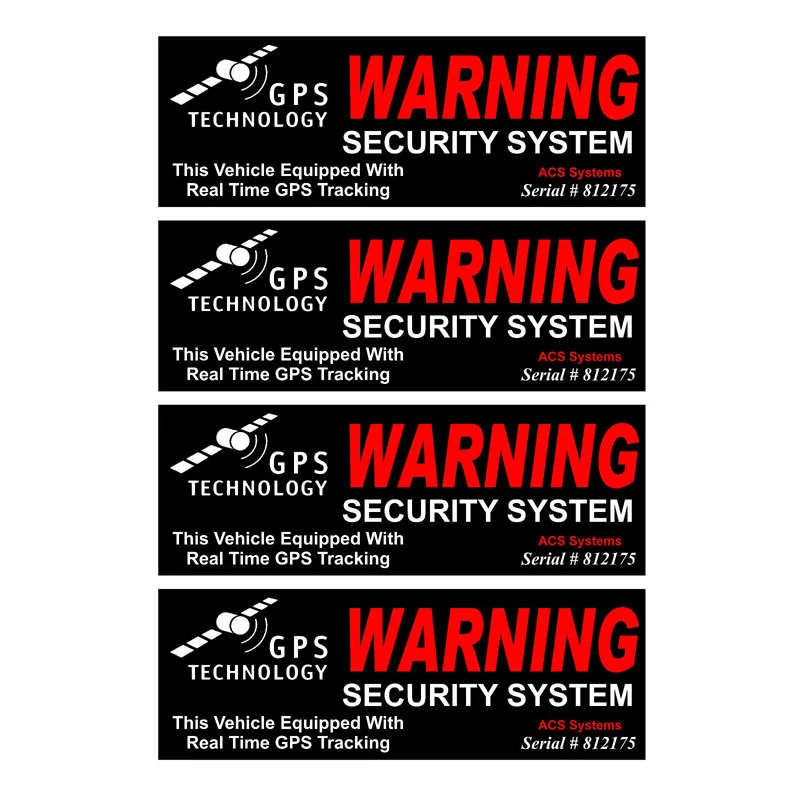 Car Decals GPS Warning Safety System Car Sticker Tracking Protected Motorcycle Anti-theft Decals Waterproof Stickers Car Styling
Car Decals GPS Warning Safety System Car Sticker Tracking Protected Motorcycle Anti-theft Decals Waterproof Stickers Car Styling