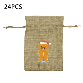 24pcs Linen Drawstring Christmas Gift Bag Party Candy Bags Cookie Wrapping Pouch Children Gift Bag
24pcs Linen Drawstring Christmas Gift Bag Party Candy Bags Cookie Wrapping Pouch Children Gift Bag
