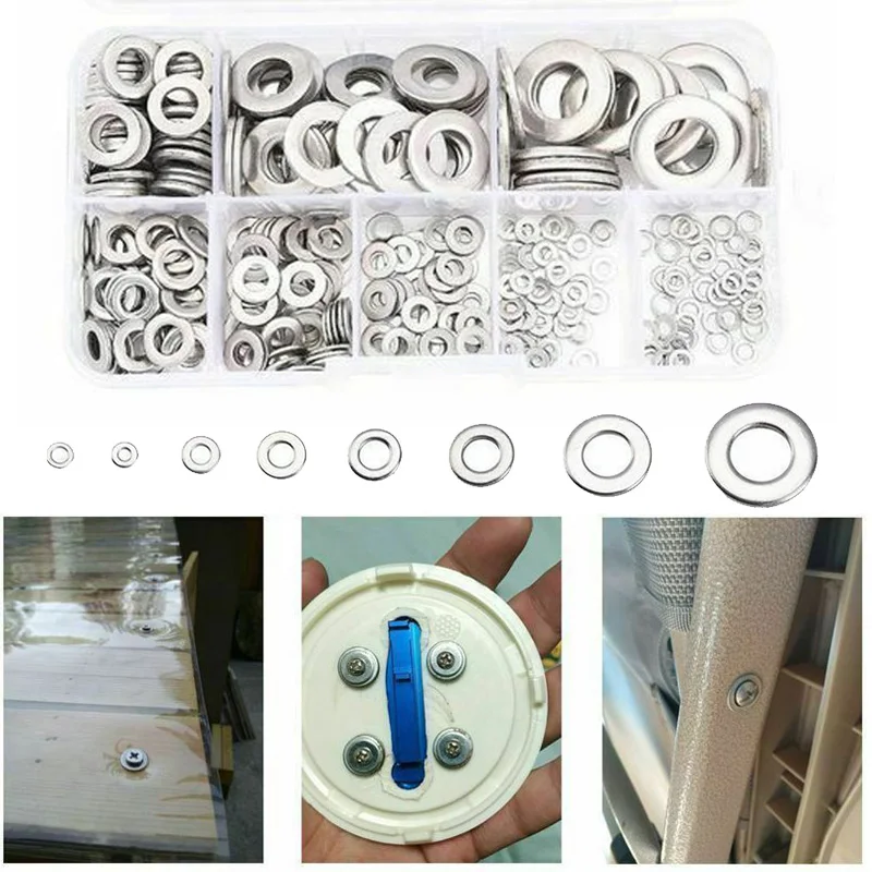 For Oil Bottom Plug Car Brake Line Fuel Oil Oil Circuit Flat Washers Sealing Ring Assortment Set Silver Metric Stainless Steel
For Oil Bottom Plug Car Brake Line Fuel Oil Oil Circuit Flat Washers Sealing Ring Assortment Set Silver Metric Stainless Steel