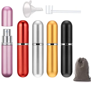 5pcs 5ml Refillable Mini Perfume Bottle & Travel Aluminum Empty Sprayer Cosmetic Bottle with Funnel ,Refill Tool and Gift Bag
5pcs 5ml Refillable Mini Perfume Bottle & Travel Aluminum Empty Sprayer Cosmetic Bottle with Funnel ,Refill Tool and Gift Bag