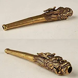 EASTCODE Collection Brass Hand-Carved Dragon Statue Old Smoking Tool Statues Pipe
EASTCODE Collection Brass Hand-Carved Dragon Statue Old Smoking Tool Statues Pipe