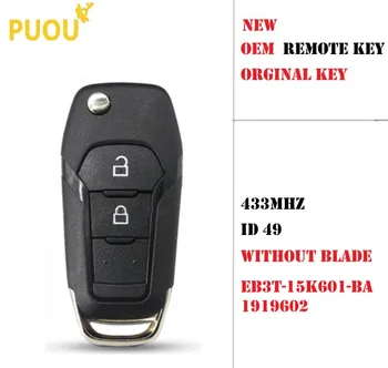2 Button ORIGINAL Flip Type Remote Key 433MHz 49chip for Ford Ranger ESCORT T6 remote fob 2015 - 2019 MK3 FL (P375)
2 Button ORIGINAL Flip Type Remote Key 433MHz 49chip for Ford Ranger ESCORT T6 remote fob 2015 - 2019 MK3 FL (P375)