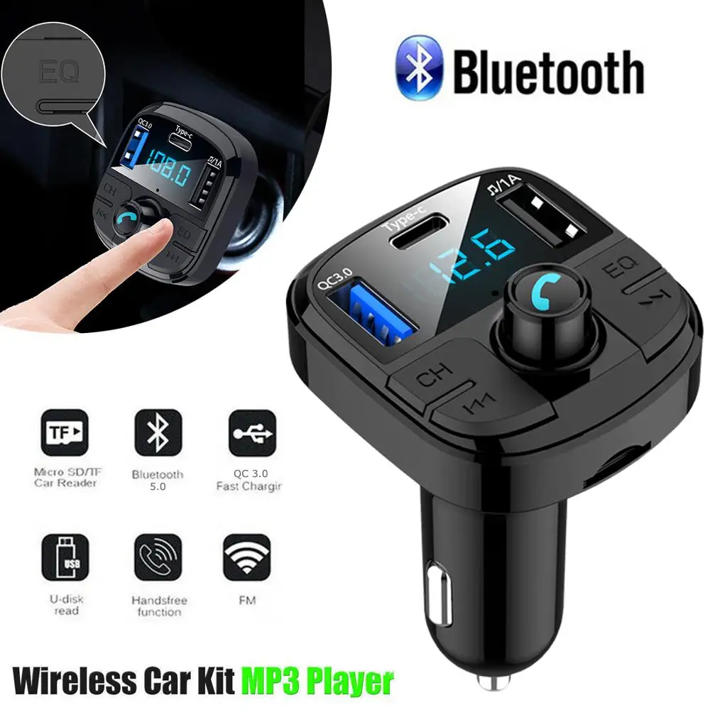 Car Bluetooth MP3 Player Wireless Hands-free FM Transmitter Fast Charging USB Adapter FM Modulator Support Call MP3 Playback
Car Bluetooth MP3 Player Wireless Hands-free FM Transmitter Fast Charging USB Adapter FM Modulator Support Call MP3 Playback